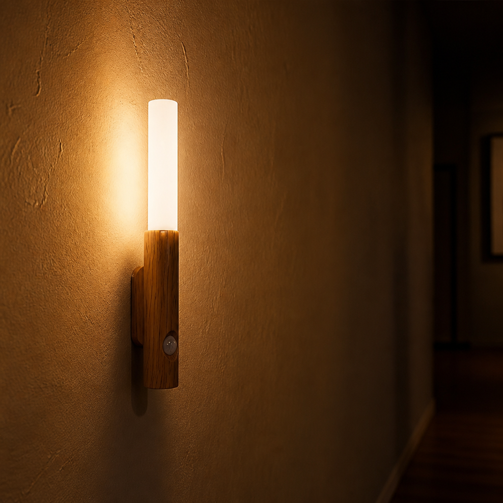 Set of 6 Retro LED Motion Sensor Wall Sconces