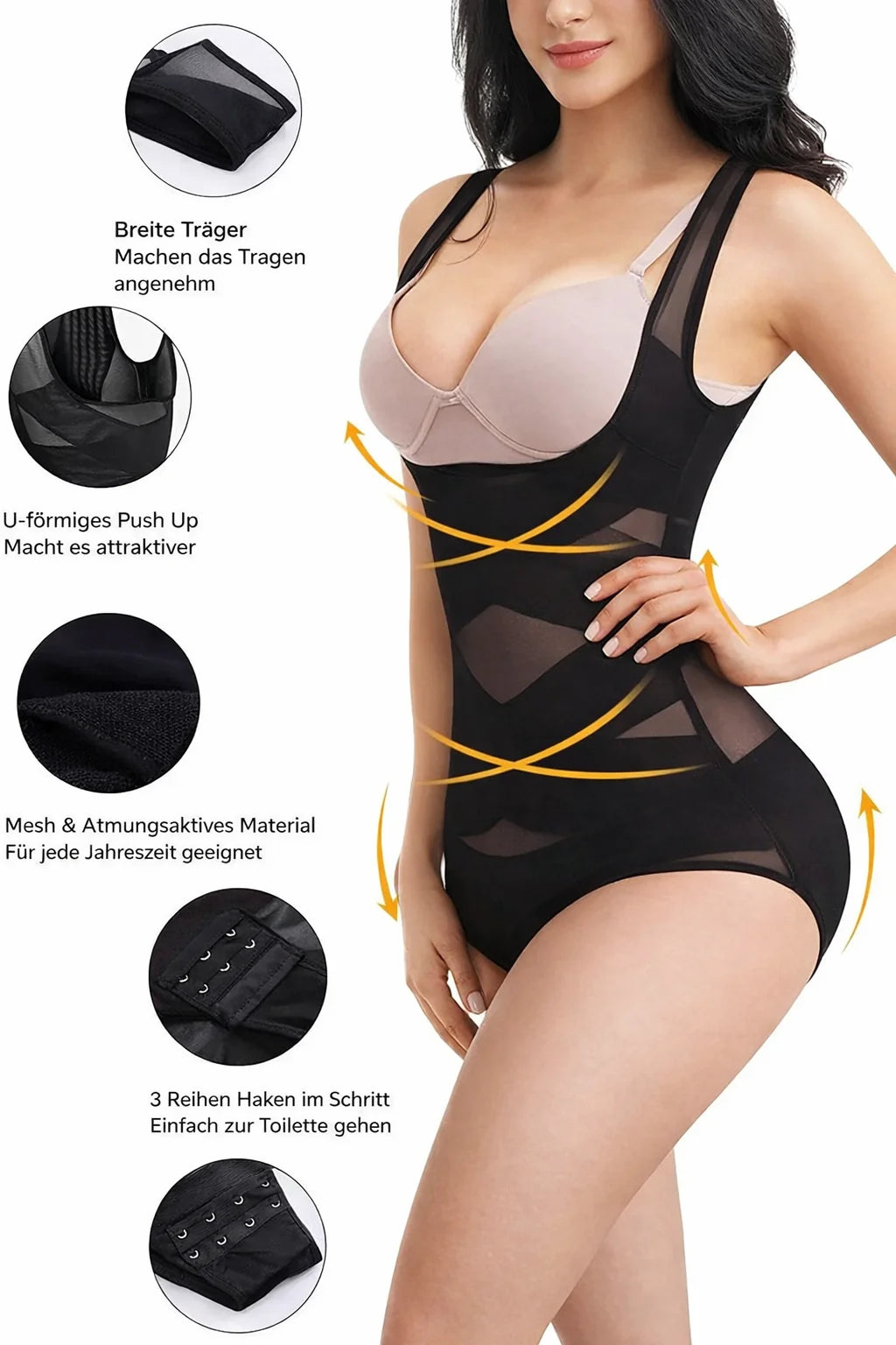 Shapewear Bodysuit Seamless Breathable Tummy & Waist Control