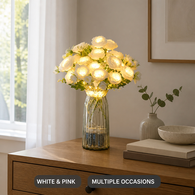 Silk Roses LED Bouquet Night Light