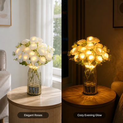 Silk Roses LED Bouquet Night Light