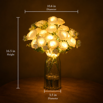 Silk Roses LED Bouquet Night Light