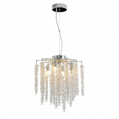 Silver Crystal Branch Chandelier