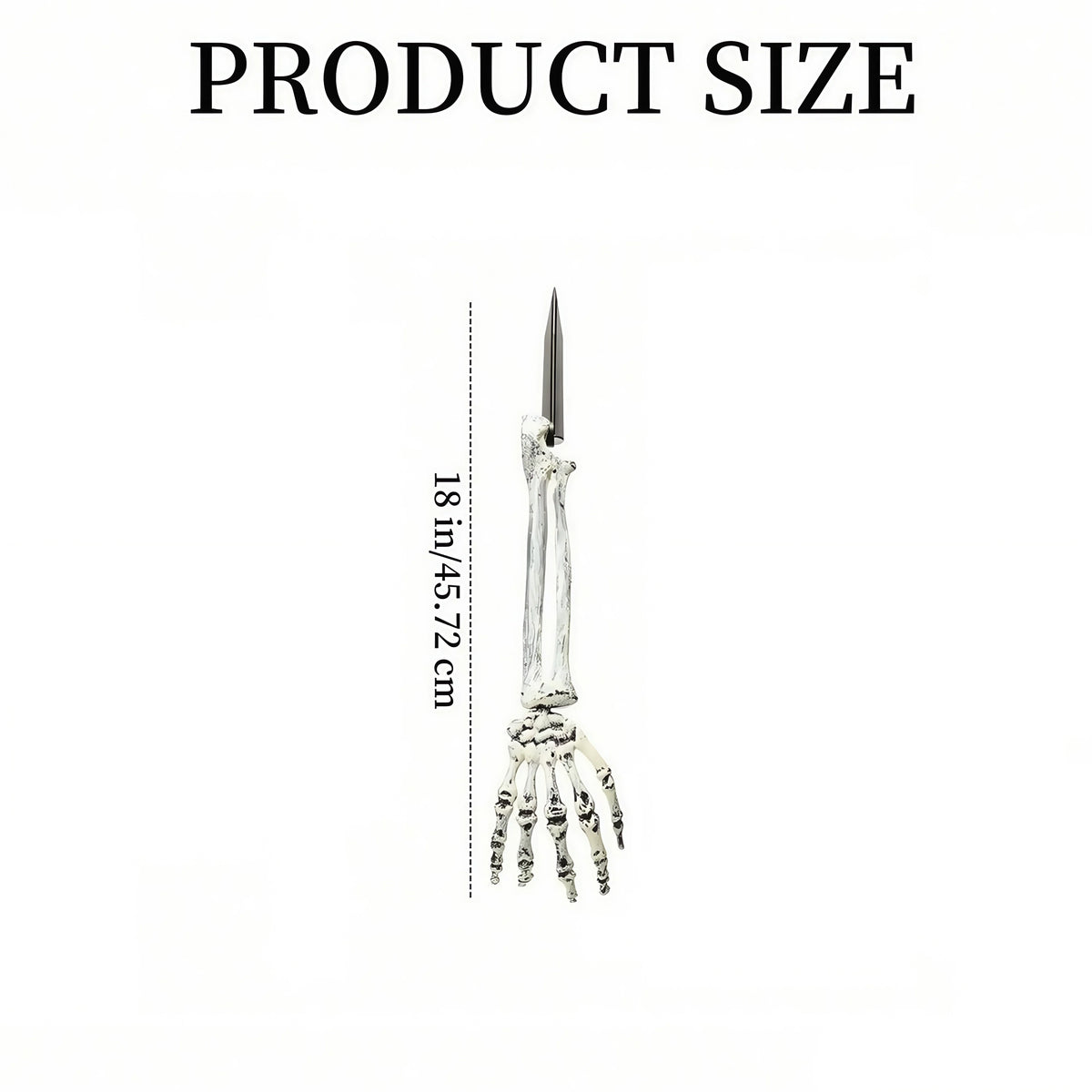 Skeleton Garden Stake Weatherproof Plastic Tool-Free Spike