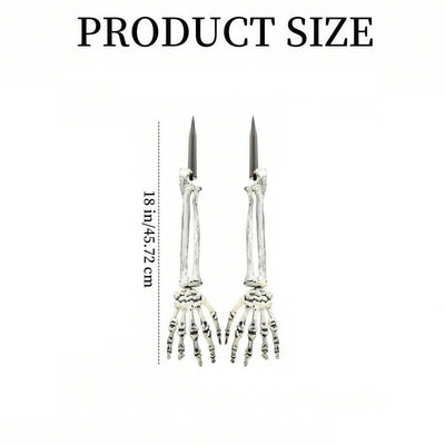Skeleton Garden Stake Weatherproof Plastic Tool-Free Spike