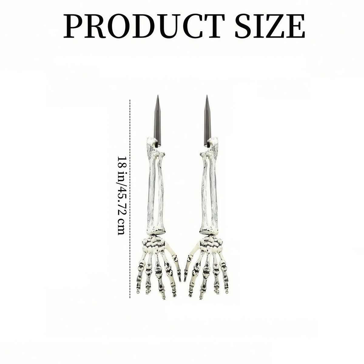 Skeleton Garden Stake Weatherproof Plastic Tool-Free Spike