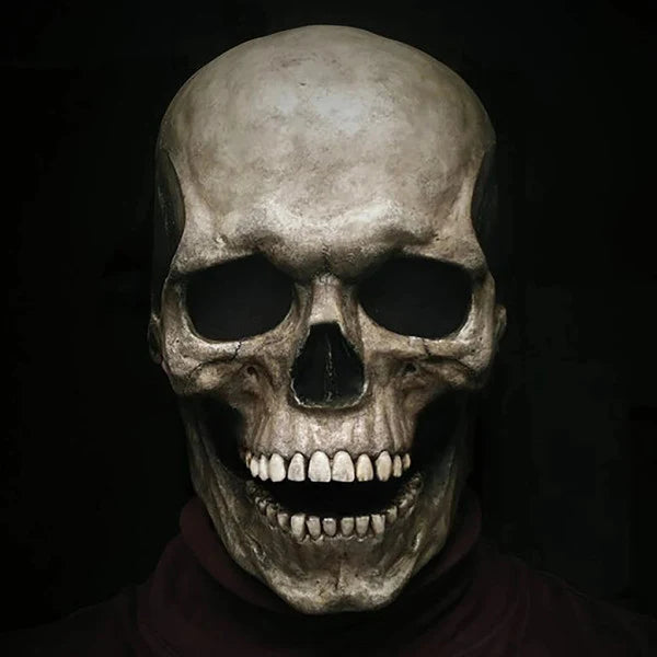 Skull Mask Movable Jaw Skin-Friendly Latex & Secure Fit