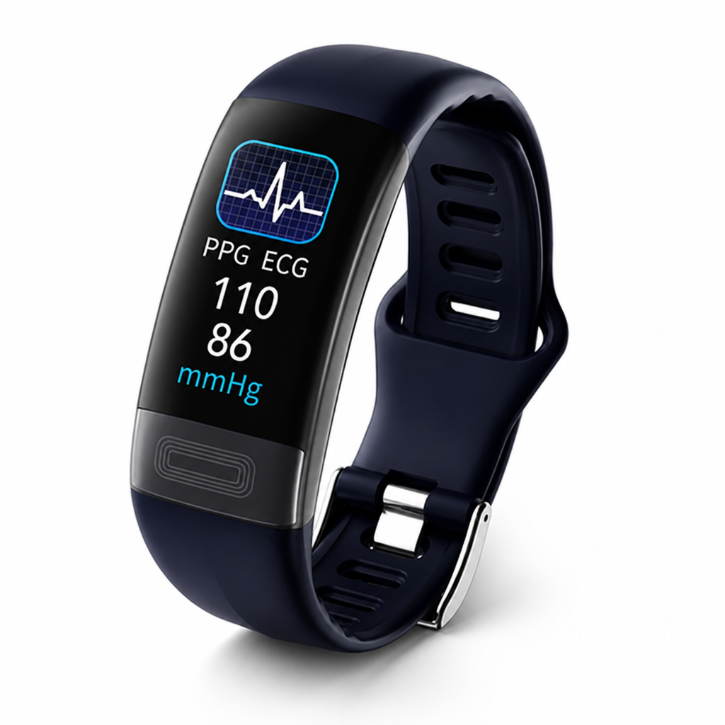 Smartwatch ECG & Blood Pressure Sleep Tracking 10-Day Battery