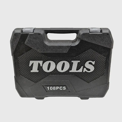Socket Wrench Set 108-Piece Chrome-Vanadium 1/2 & 1/4 Drives