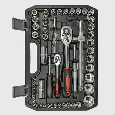 Socket Wrench Set 108-Piece Chrome-Vanadium 1/2 & 1/4 Drives