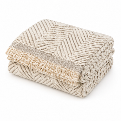 Sofa Cover Adjustable Fit Herringbone & Striped