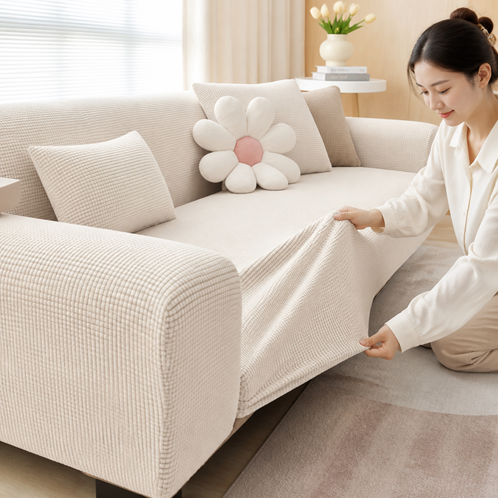 Stretch Sofa Cover Elastic & Non-Slip Fits 1-4 Seater