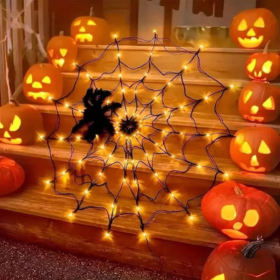 String Lights Spider Web Flexible Net LED