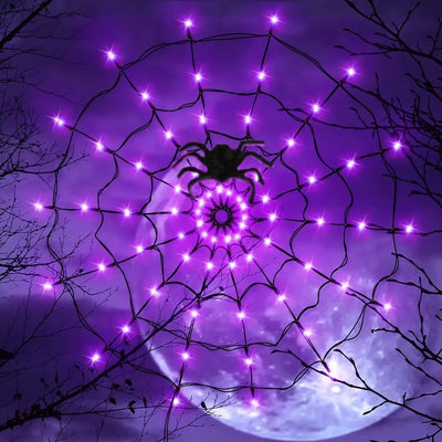 String Lights Spider Web Flexible Net LED