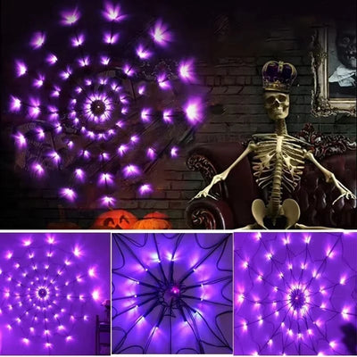 String Lights Spider Web Flexible Net LED