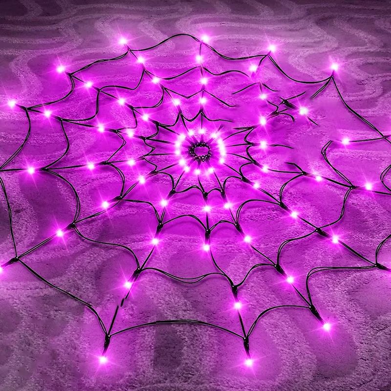 String Lights Spider Web Flexible Net LED