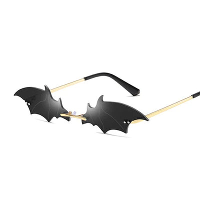 Sunglasses Bat-Wing Frame Non-Slip Nose Pads & Curved Temples