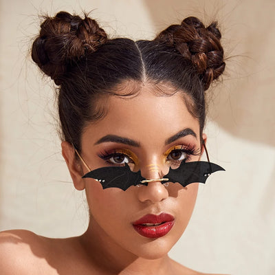 Sunglasses Bat-Wing Gothic Non-Slip Nose Pads