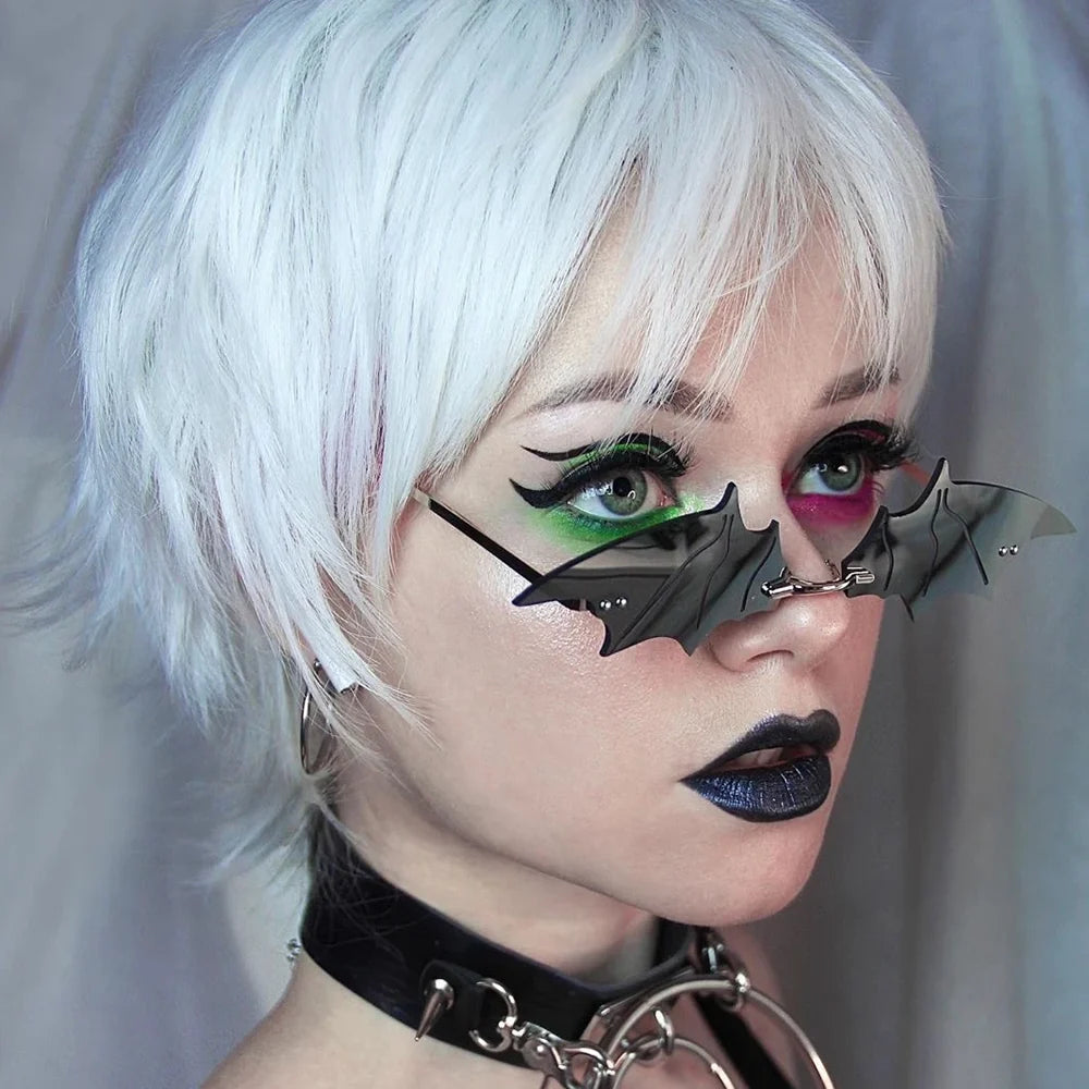 Sunglasses Bat-Wing Gothic Non-Slip Nose Pads