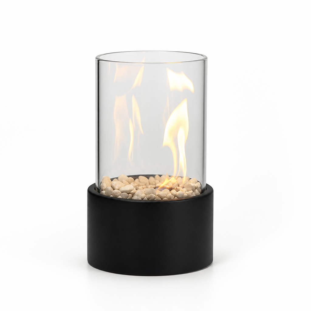 Tabletop Fireplace Smoke-Free Bioethanol Tempered Glass