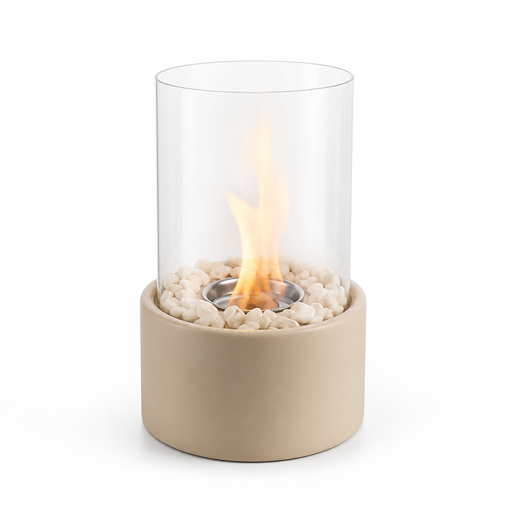 Tabletop Fireplace Smoke-Free Bioethanol Tempered Glass