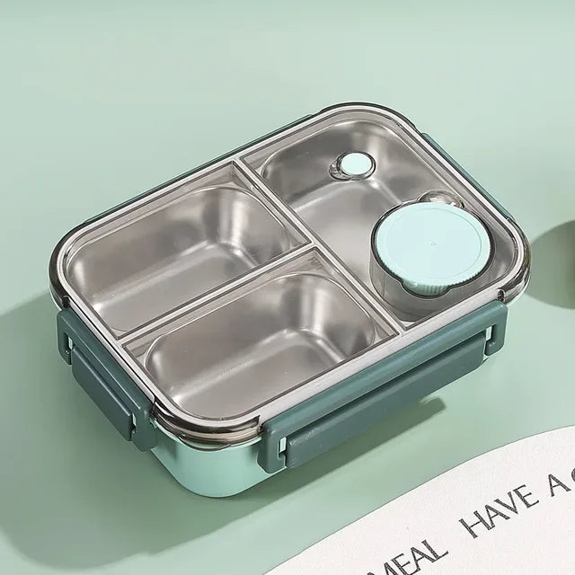 Thermal Food Container Insulated Multi-Compartment Stainless Steel Leak-Proof