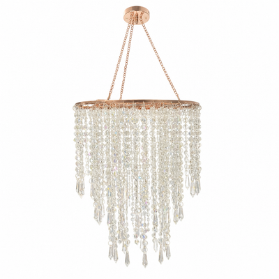 Three-Tier Beaded Chandelier