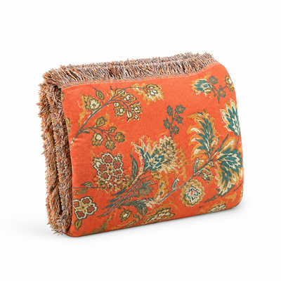 Throw Blanket Double-Sided Floral Cotton Gauze Machine Washable