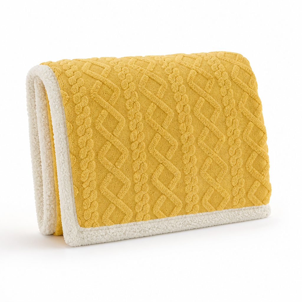 Throw Blanket Hypoallergenic Breathable Machine Washable & Quick-Drying