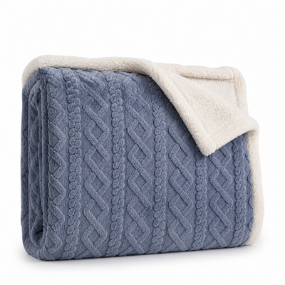 Throw Blanket Hypoallergenic Breathable Machine Washable & Quick-Drying