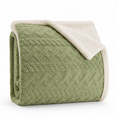 Throw Blanket Hypoallergenic Breathable Machine Washable & Quick-Drying