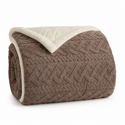 Throw Blanket Hypoallergenic Breathable Machine Washable & Quick-Drying