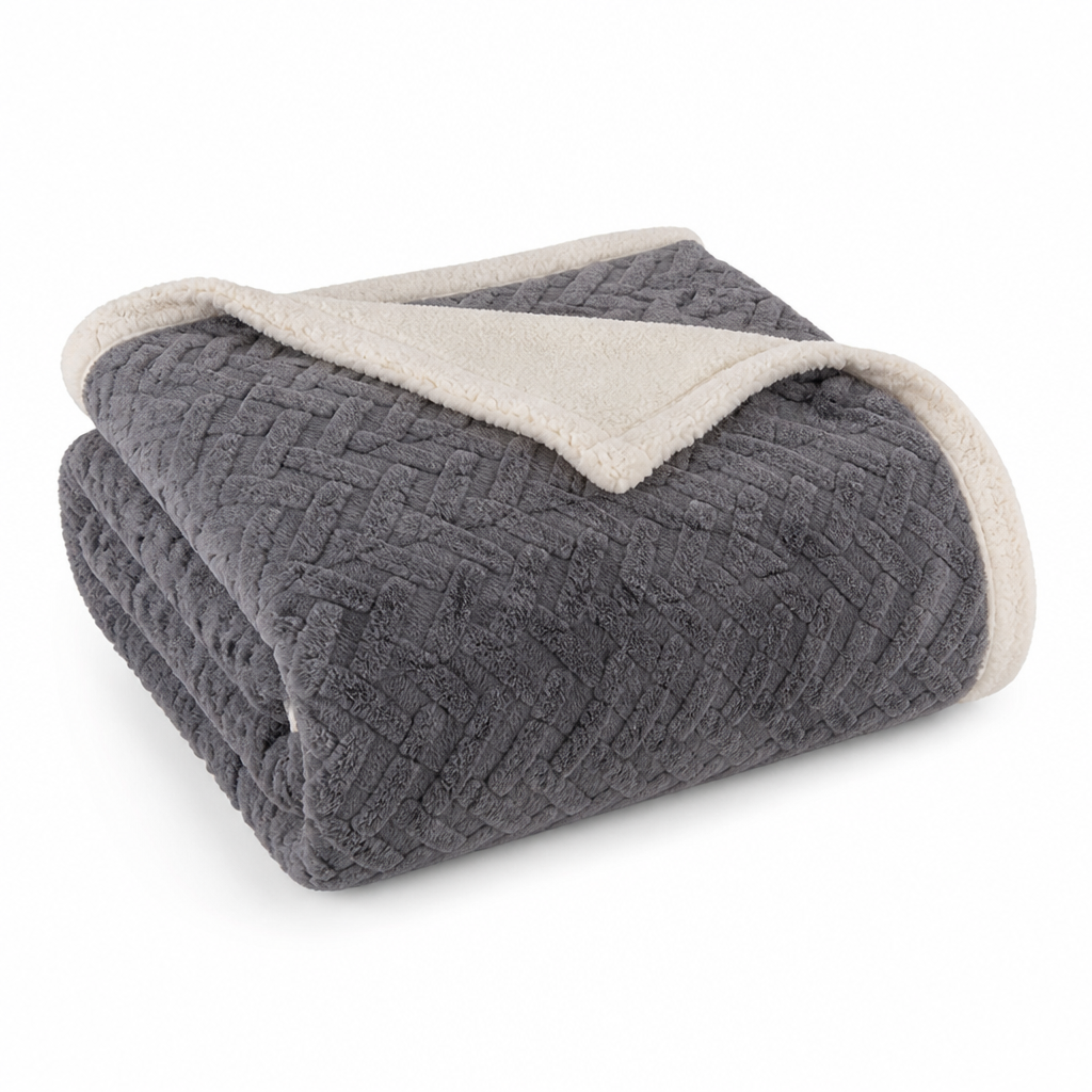 Throw Blanket Hypoallergenic Breathable Machine Washable & Quick-Drying