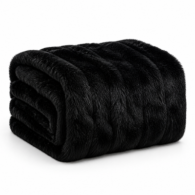 Throw Blanket Plush Faux Fur Machine Washable