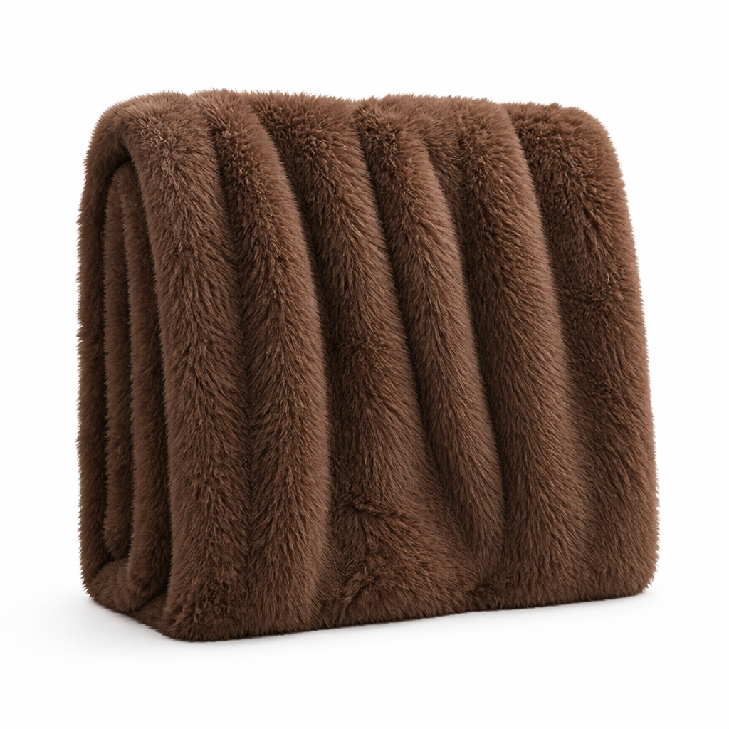 Throw Blanket Plush Faux Fur Machine Washable