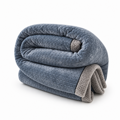Throw Blanket Plush Milk Velvet Textured Jacquard