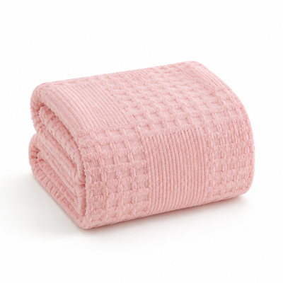 Throw Blanket Textured Plush Machine Washable