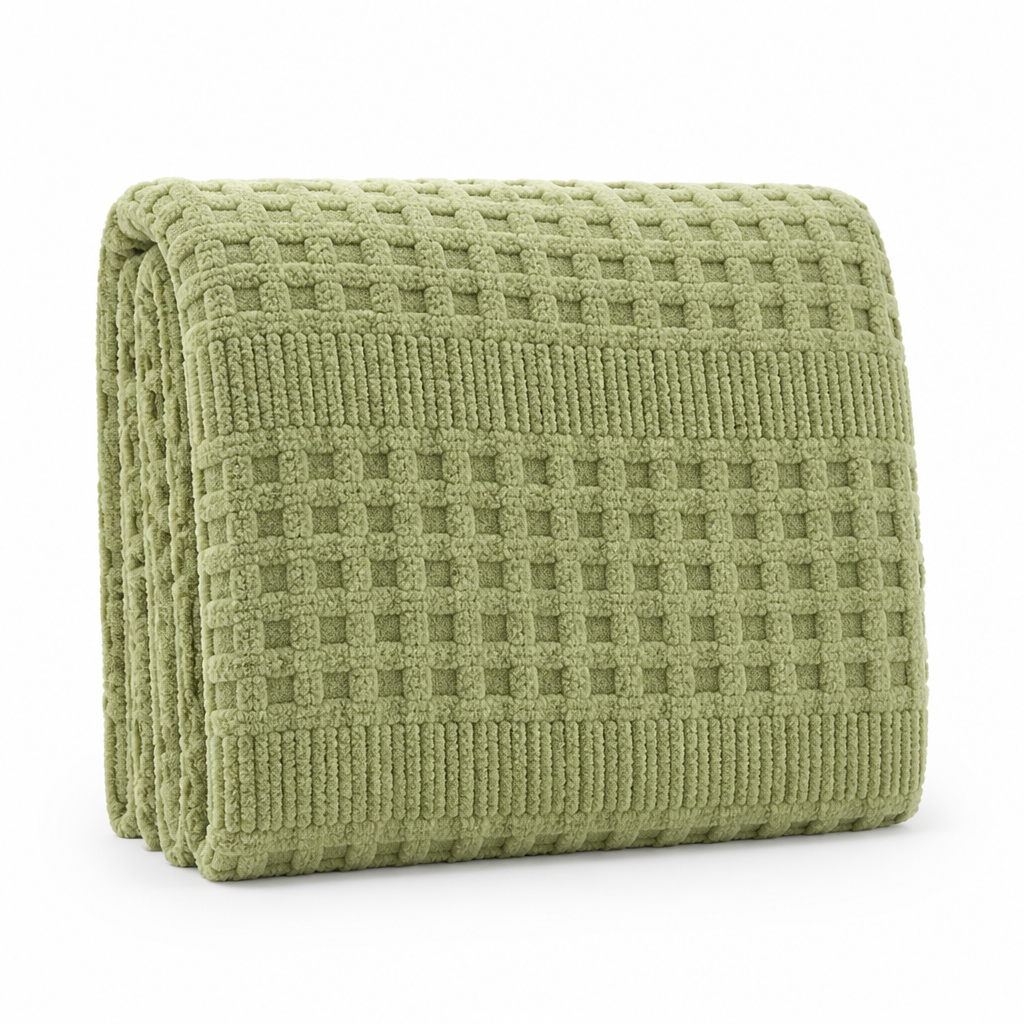 Throw Blanket Textured Plush Machine Washable