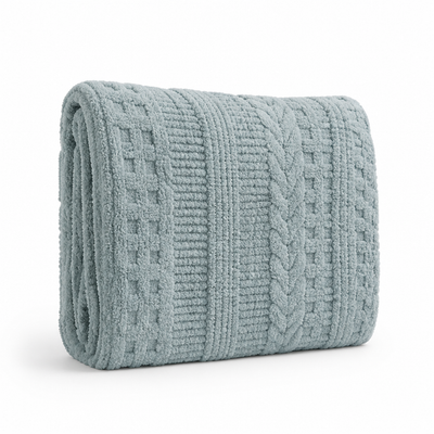Throw Blanket Textured Plush Machine Washable