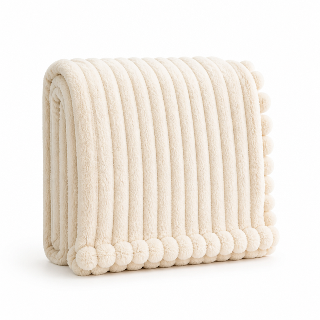 Throw Blanket Ultra-Soft Polyester Fleece Machine Washable