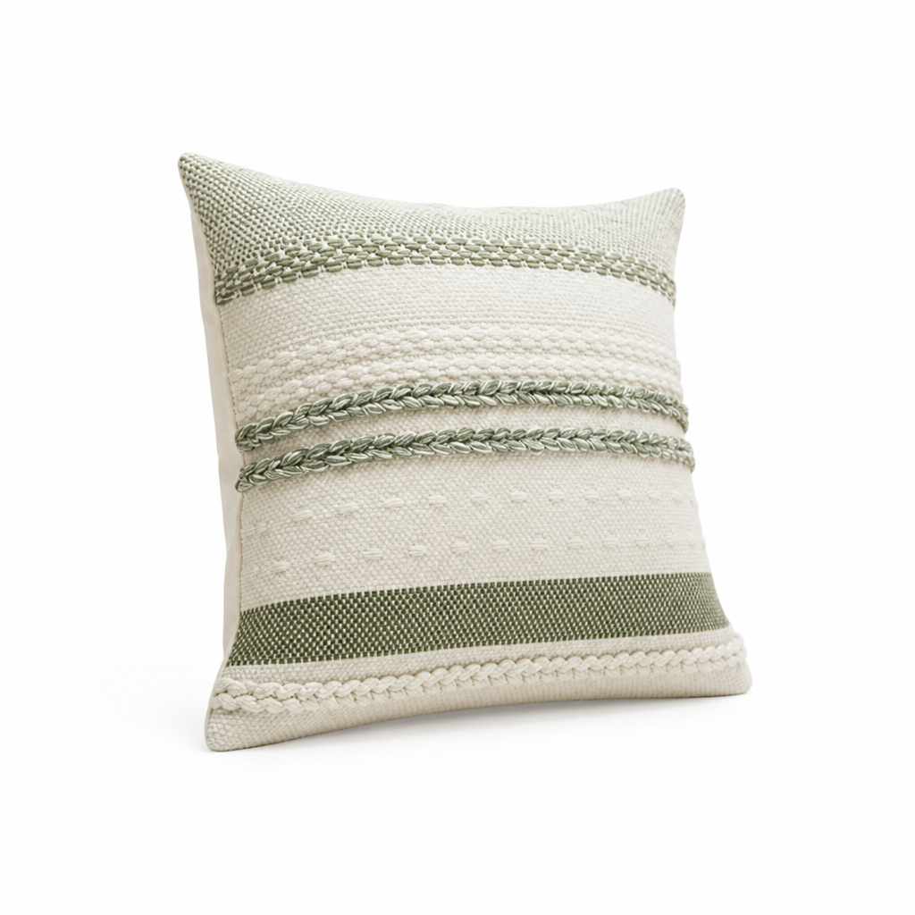 Throw Pillow Striped & Textured 45 cm