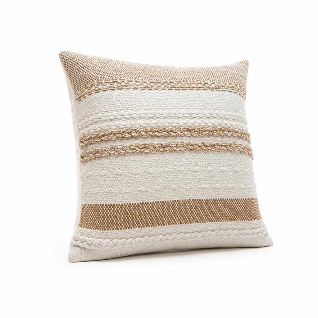 Throw Pillow Striped & Textured 45 cm