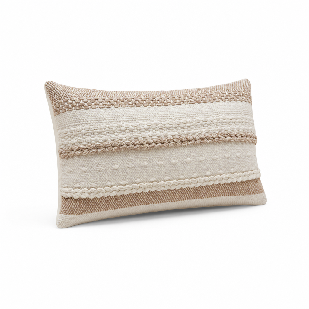 Throw Pillow Striped & Textured 45 cm