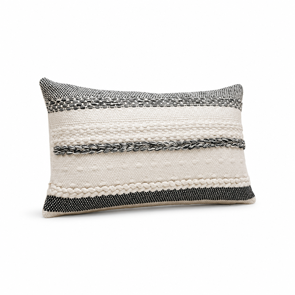 Throw Pillow Striped & Textured 45 cm