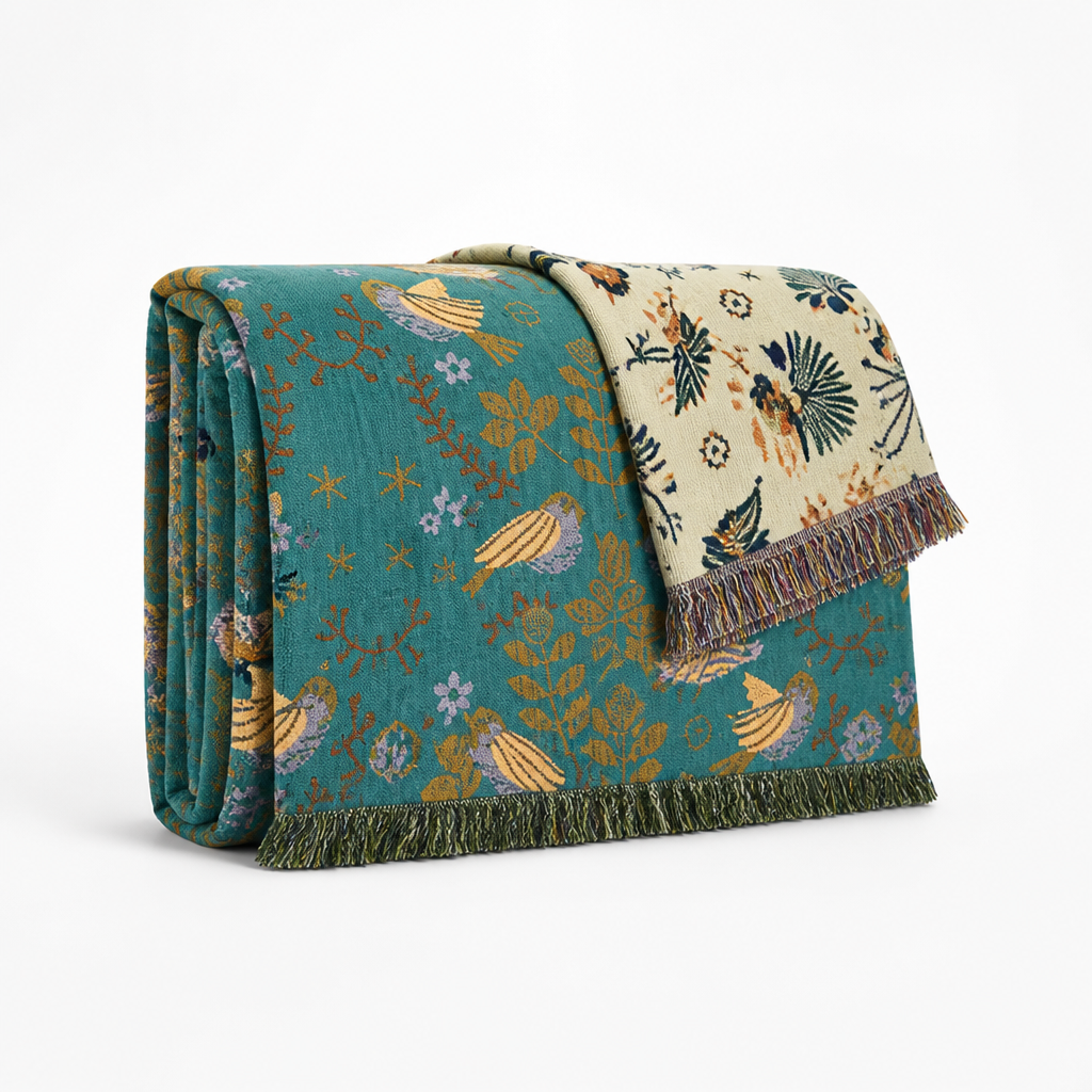 Throw Reversible Cotton Machine Washable