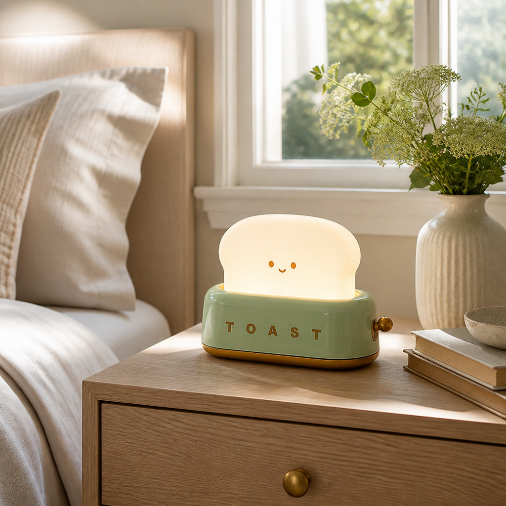 Toaster-Shaped LED Table Lamp