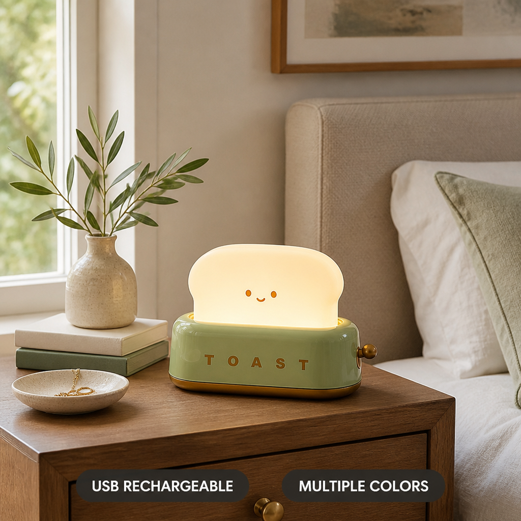 Toaster-Shaped LED Table Lamp