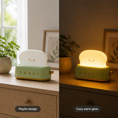 Toaster-Shaped LED Table Lamp