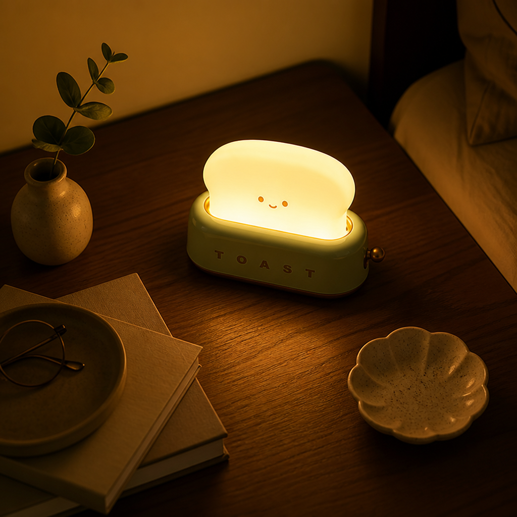 Toaster-Shaped LED Table Lamp