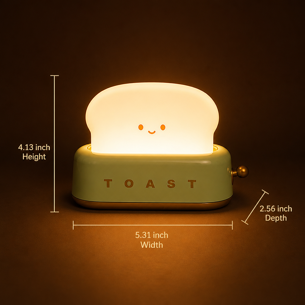 Toaster-Shaped LED Table Lamp