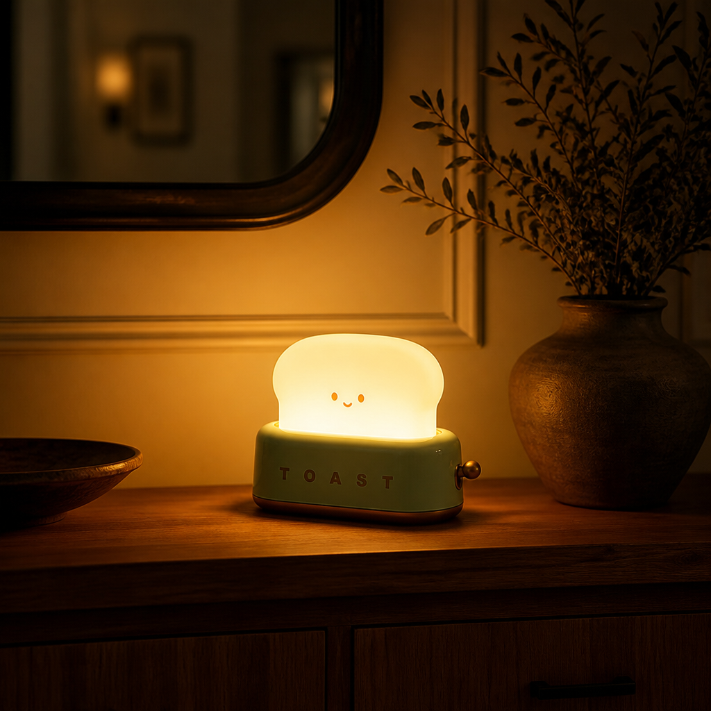 Toaster-Shaped LED Table Lamp